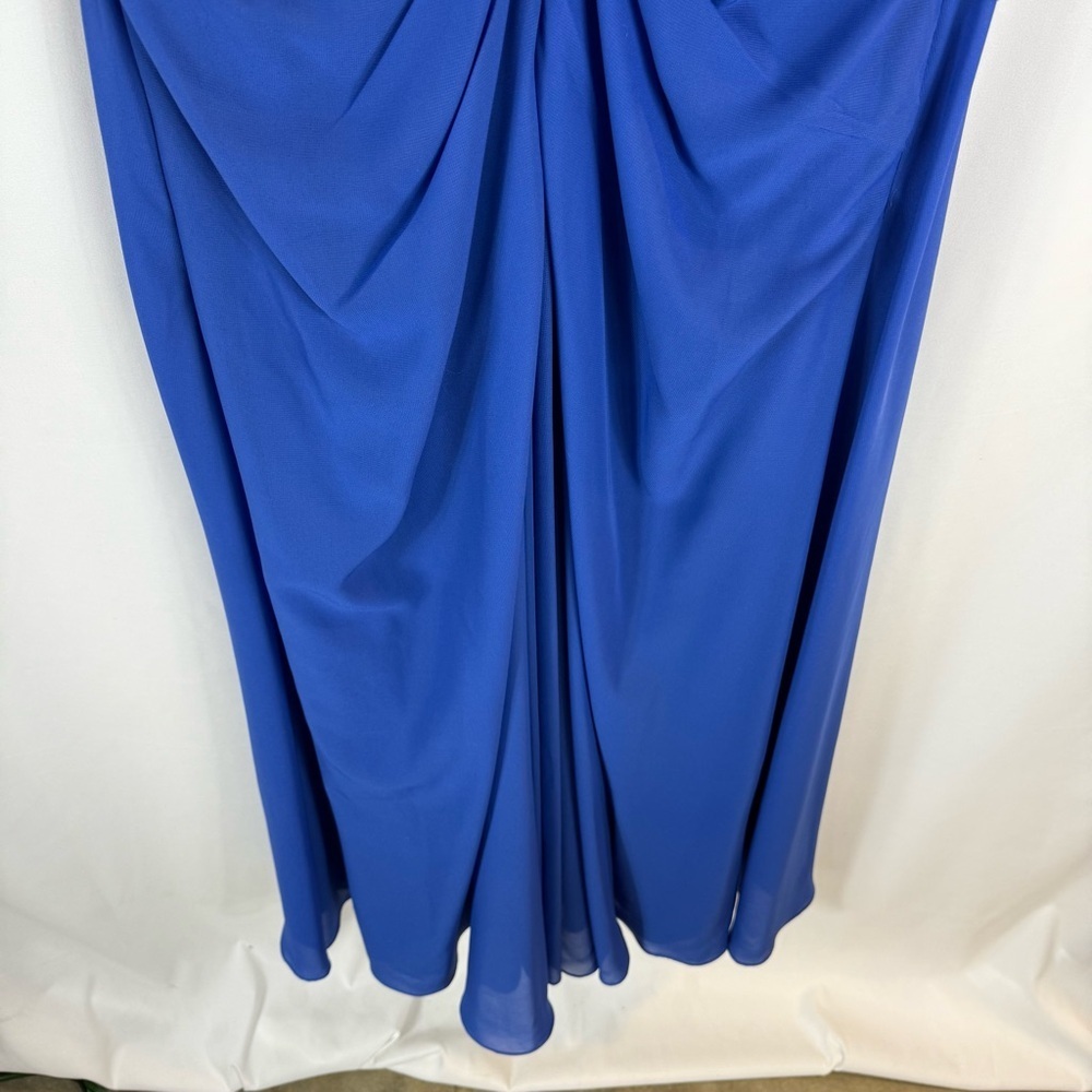 JJ’S house Royal Blue A-Line Sequins Chiffon maxi Dress Size:XL - Picture 14 of 16